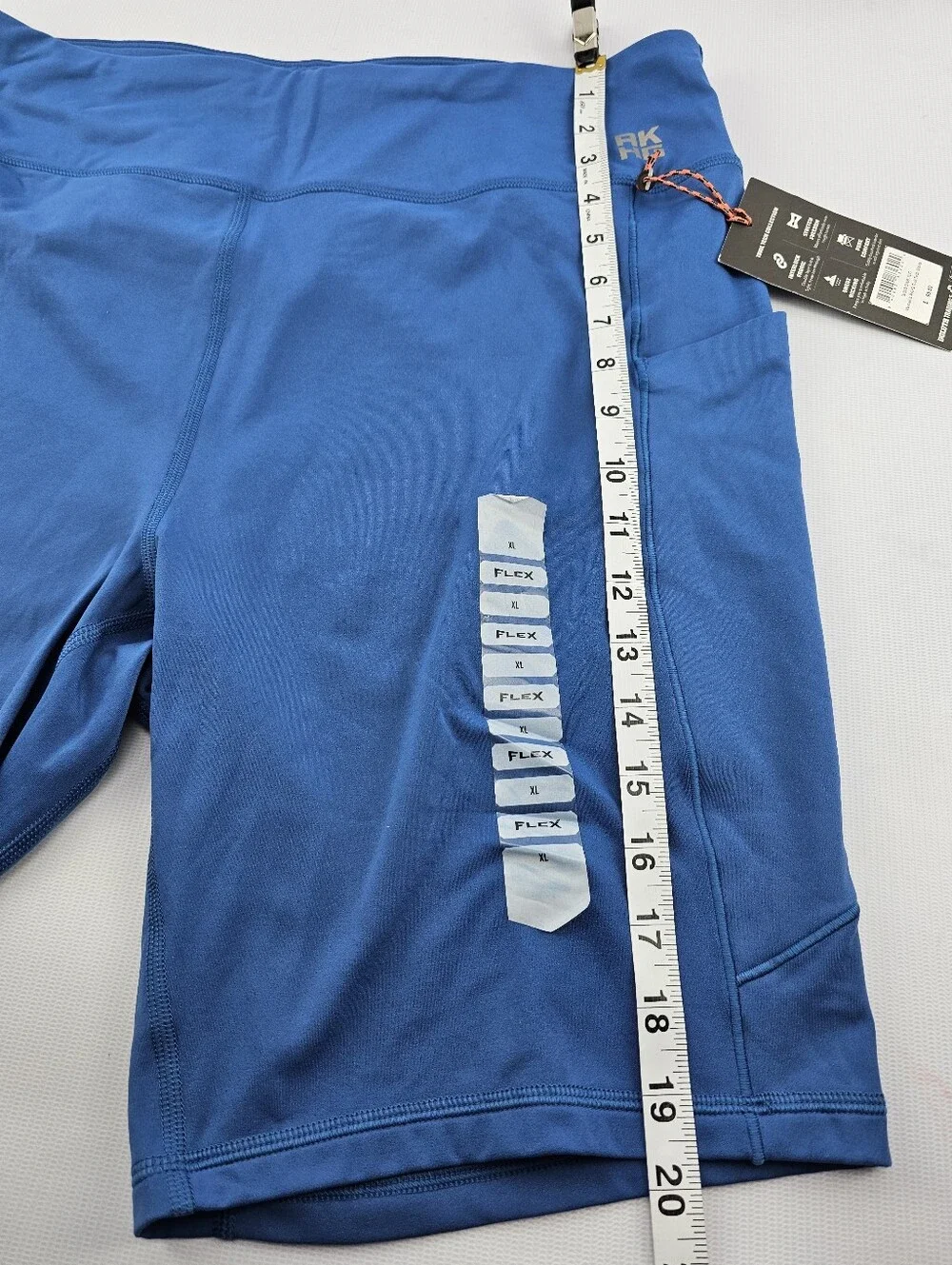 Duluth Trading Co AKHG Women's Blue Trail Tech Shorts with Pockets Size XL